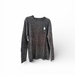 Fashion Nova Men's Charcoal Crewneck Sweater